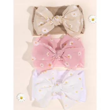 Sada gumiček do vlasů s mašlí, vícebarevná