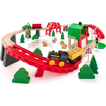Woody 93077 Vláčkodráha Farma s elektrickou mašinkou 60 dílů Vláček a vláčkodráha Woody 93077 Vláčkodráha Farma s elektrickou mašinkou 60 dílů