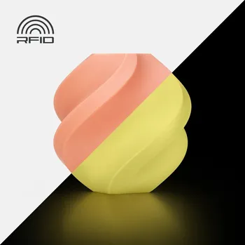 Příslušenství k 3D tiskárně Bambu Lab PLA Glow Orange (svítící oranžová) - Filament