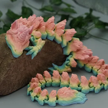 3D tisk Alicorn drak - dospělý s křídly