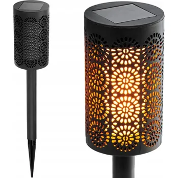 Venkovní osvětlení Solární Zahradní Lampa LED Zapichovací pochodeň 39 Cm IP44 Snímač soumraku