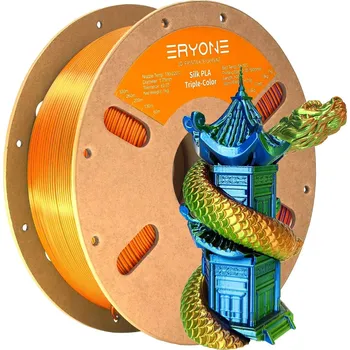 Filament ERYONE PLA Filament - Tříbarevný 1kg (oranžová, modrá, zelená) - Filament