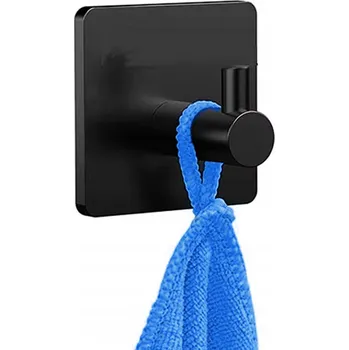 Věšák Samolepicí háček M&M černý nerezová ocel, neinvazivní, 4 místa