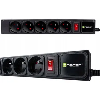 Napájecí kabel Zásuvková lišta Tracer PowerGear 1,5 m (5 zásuvek)
