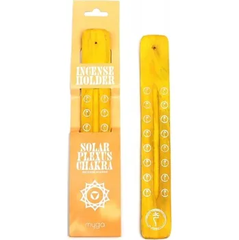 Čajovna Dřevěný stojánek na vonné tyčinky Myga Solar Plexus