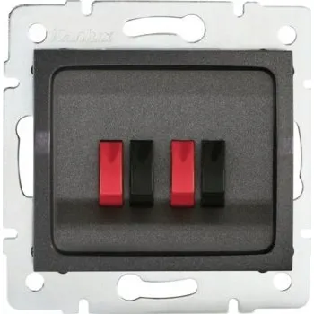 Elektrická zásuvka Nástěnná zásuvka LOGI šedá