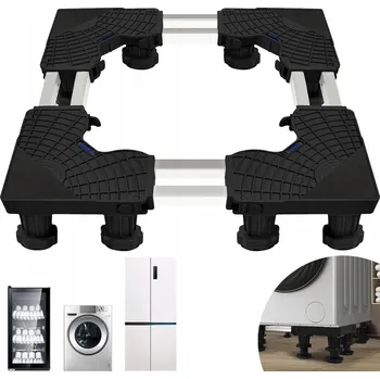 Praní a péče o prádlo Mobilní Podstavec pod Pračku, Lednici s Nastavitelnými Nohy, 1 KS