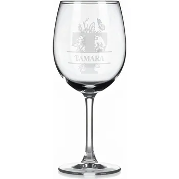 Sklenice Vínová sklenka s gravírovaným jménem – TAMARA