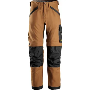 Pánské pracovní kalhoty Snickers elastické kalhoty CORDURA 6324 hnědé 148