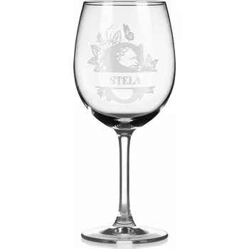 Sklenice Vínová sklenka s gravírovaným jménem – STELA