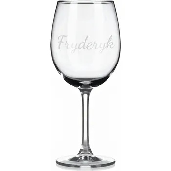 Sklenice Vínová sklenka s gravírovaným jménem – Fryderyk