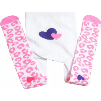 YOCLUB dětské punčocháče růžové, bavlna, velikost 92