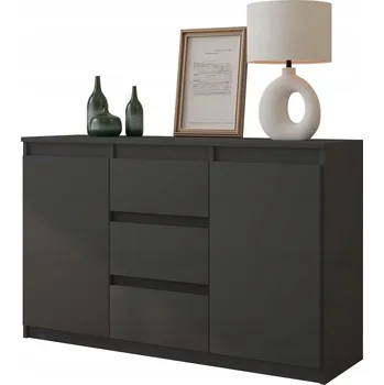Komoda Komoda Furnica 120 x 35 x 75 cm antracit matná