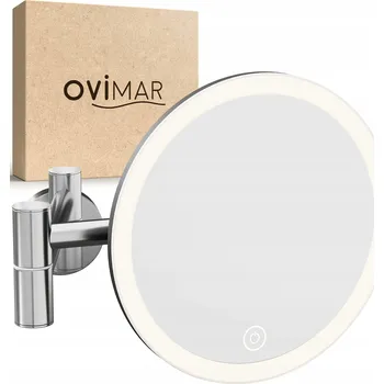 Zrcadlo OVIMAR Kosmetické Zrcadlo LED Nástěnné 5x Zvětšení