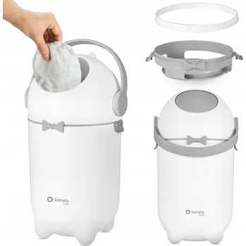 Koš na pleny Koš na použité pleny s univerzálními sáčky 10 l Lionelo Purebin