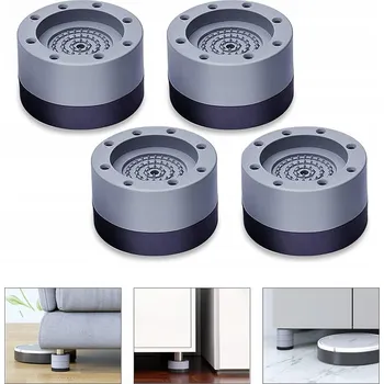 Praní a péče o prádlo Antivibrační podložky pod pračku, tlumící hluk, gumové nožičky, 4 ks