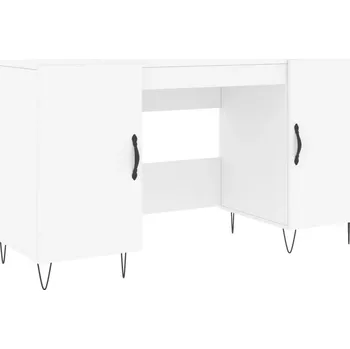 Obdélníkový psací stůl VidaXL 140 x 50 x 75 cm bílý