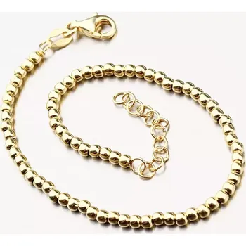 Náramek Zlacený náramek - stříbro 925 B2100128-1132-SLX délka 17 cm