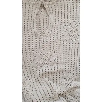 Dámské šaty Dámské pletené šaty Barva: Béžová, Velikostní tabulka: S