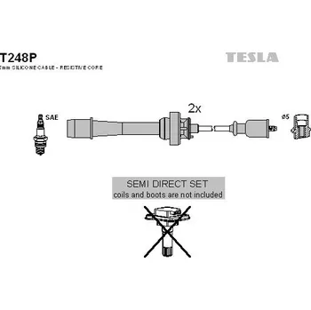 Zapalovací kabel Sada kabelů pro zapalování TESLA T248P