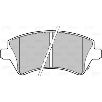 Brzdová destička Sada brzdových destiček, kotoučová brzda VALEO 301679