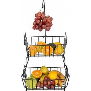 Obraz Kovový koš na ovoce černý