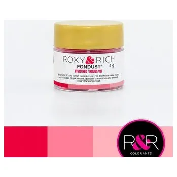 Potravinářské barvivo Prachová barva 4g červená - Roxy and Rich