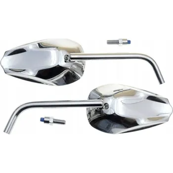 Zrcátko pro motocykl UNIVERZÁLNÍ CHROMOVANÁ ZPĚTNÁ ZRCÁTKA M10 HONDA (12193)