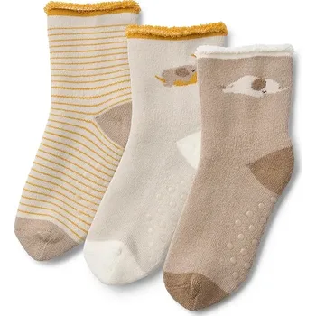 Dívčí oblečení Dětské ponožky Liewood Eloy Baby Socks 3-Pack LW20015.9BYA béžová 80X, vel. 19/21
