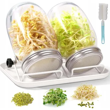 Sklenice 2x NAKLIČOVACÍ NÁDOBA SKLENICE NA KLÍČENÍ KLÍČÍCÍ SKLENICE NÁDOBA NA KLÍČKY SEMENA KLÍČKY