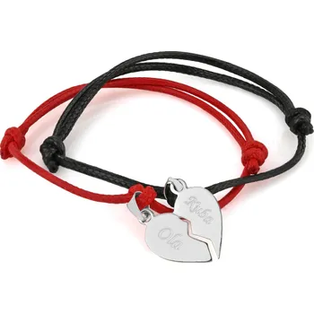 Přívěsek Náramek ZLOMENÉ SRDCE stříbro 925 VALENTÝN