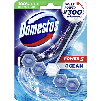 Čistič odpadu Domestos Power 5 WC blok s vůní oceánu 55g