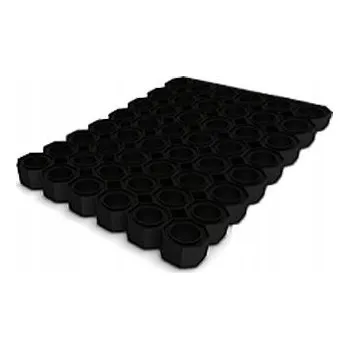 Rohožka Gumová rohožka venkovní, připravená k použití, 100 x 100 cm