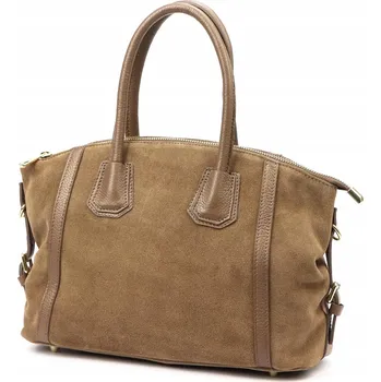 Kabelka Vera Pelle kabelka z pravé kůže béžová