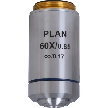 Objektiv Levenhuk MED 60x Rovinný achromatický objektiv s korekcí na nekonečno