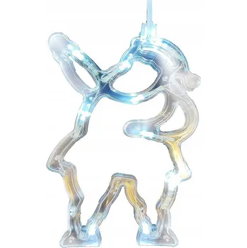 Vánoční dekorace Vánoční ozdoba na okno Stromeček Mikuláš LED