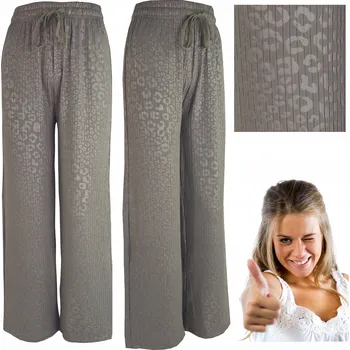 Dámské kalhoty Dajmo elegantní dámské kalhoty kulotky dlouhé šedé velikost S/M