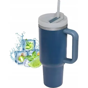 Termohrnek 1200 ML TERMOHRNEK 40 OZ S OCELOVÝM BRČKEM VELKÝ NA ČAJ A KÁVU