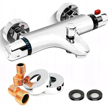 Vodovodní baterie Nástěnná vanová baterie RORIAN bílá