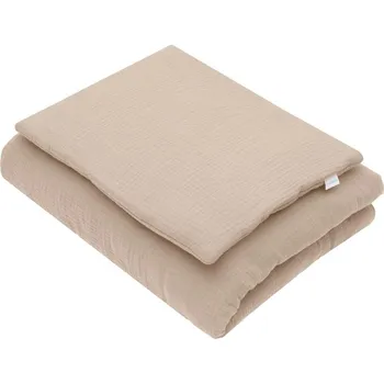 Mušelínový set s výplní New Baby 80x70 cm béžový