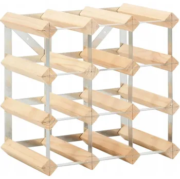 Stojan na víno Stojan na víno pro 12 lahví, masivní borovicové dřevo