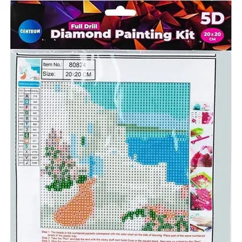 Obraz Diamantová mozaika 5D Centrum Krajina 20x20 cm