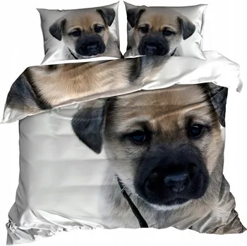 Povlečení 3D Bavlna saténové Povlečení 160x200 ŠTĚNĚ