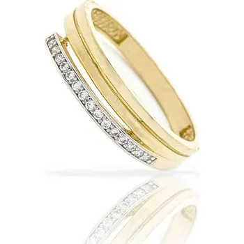 Prsten Diante Zlatý prsten s bílým kamenem 59627521