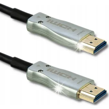 Video kabel Qoltec HDMI kabel v.2.0 | Vysokorychlostní | 4K | 60Hz | AOC | ZLATÝ | 20 m