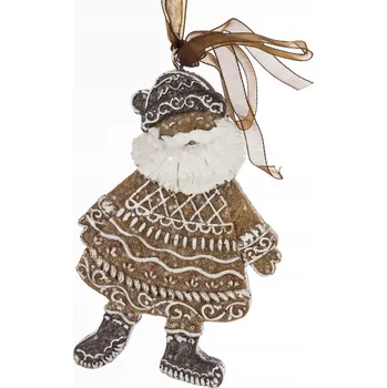 Vánoční dekorace Keramická perníková ozdoba Mikuláš - 9 cm - Vánoce