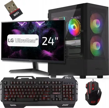 Stolní počítač Herní PC sestava Ryzen 5 4,2 GHz | RTX 4060 8GB | 32GB DDR4/1TB SSD Win11