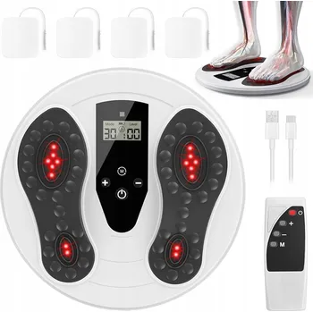 Masážní přístroj STIMULÁTOR KREVNÍHO OBĚHU MEDIC PRO CHODIDLA A NOHY MASÁŽNÍ PŘÍSTROJ NA CHODIDLA EMS TENS 10 REŽIMŮ