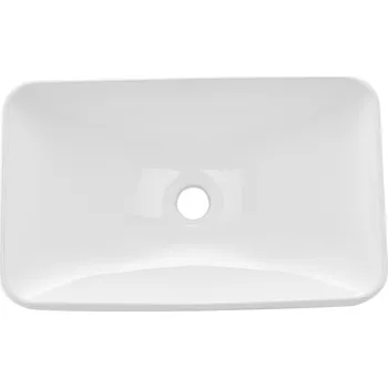 Umyvadlo VEVOR Umyvadlo 490x305MM K montáži na desku Obdélníkové keramické umyvadlo