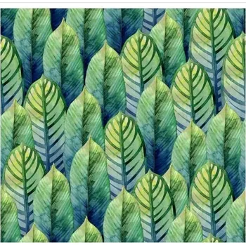 Tapeta Tapeta na zeď samolepicí nábytková dýha s motivem zelených listů 44 cm x 7 m